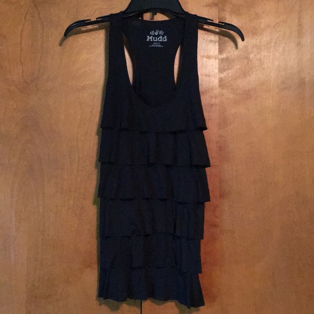 Mudd black ruffle top